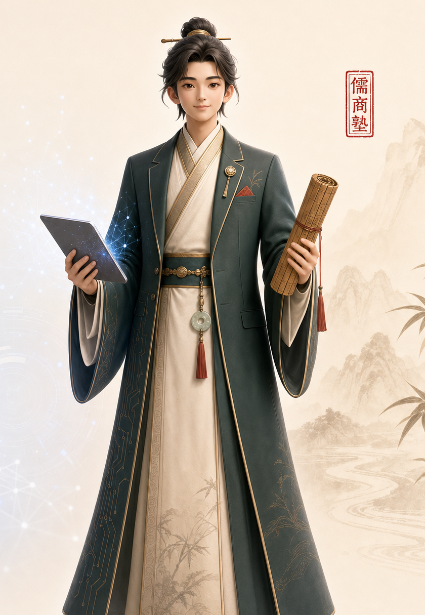 儒商塾 IP 形象仁行君